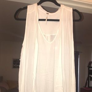 White free people tank top